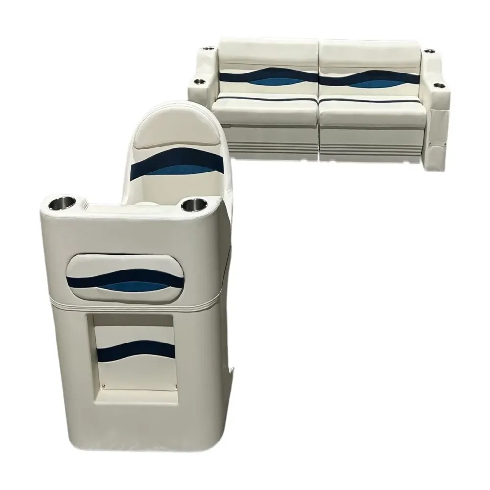 Pontoon Furniture white blue 37"