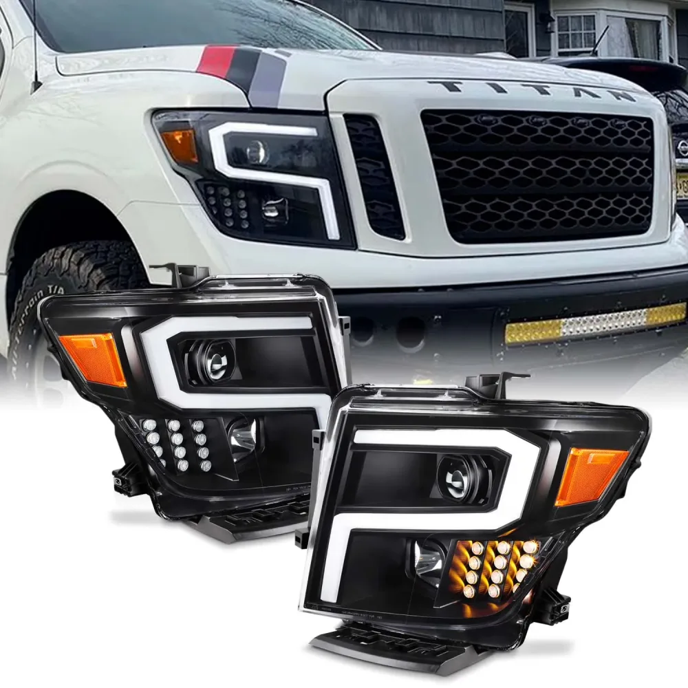 Projector Headlights led black