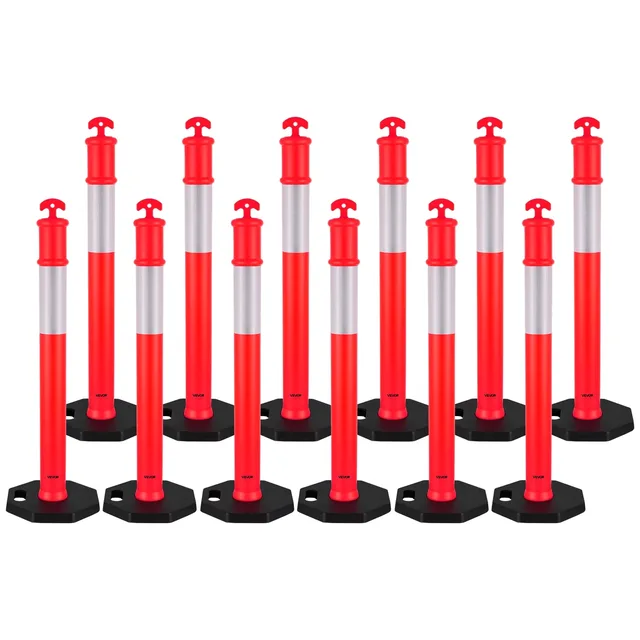 Safety Cones 12 pack 48 inches red