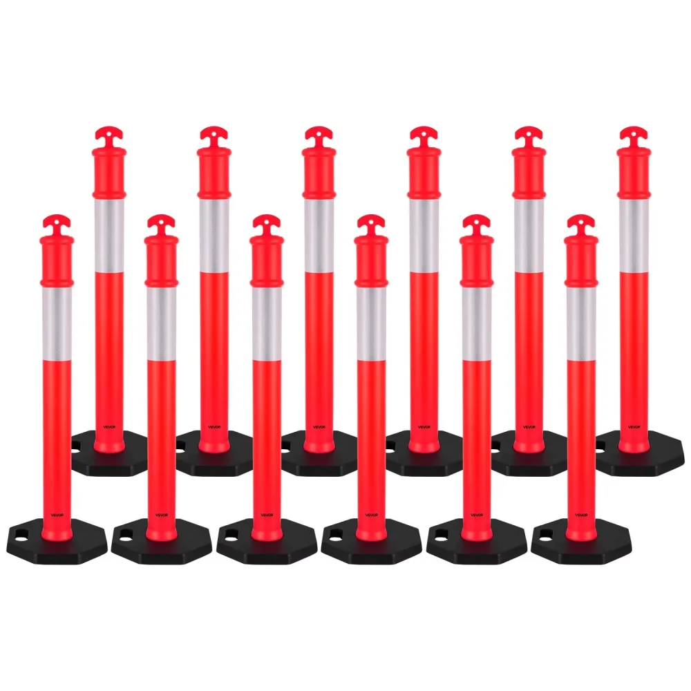 Safety Cones 12 pack 48 inches red