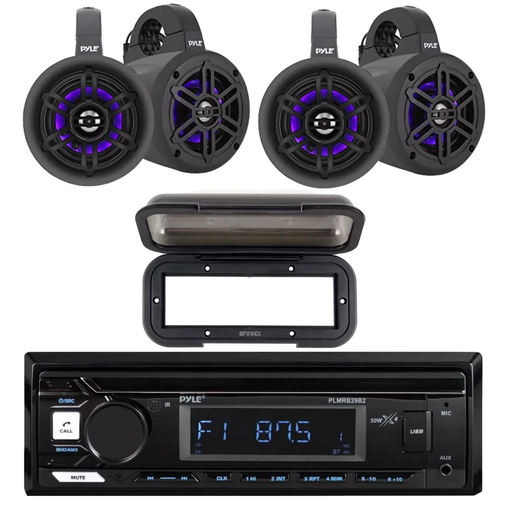 Stereo Receiver 4" 300 watt bluetooth