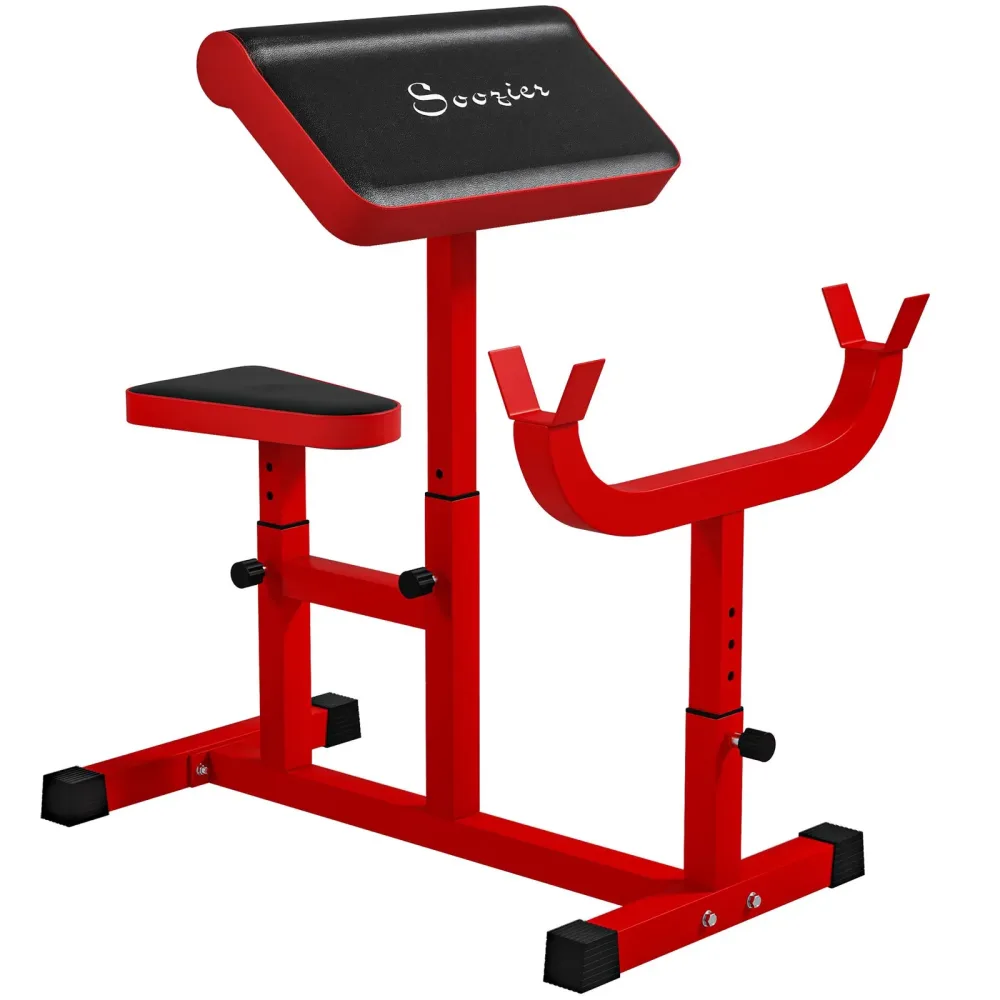 Curl Machine 265lb adjustable red