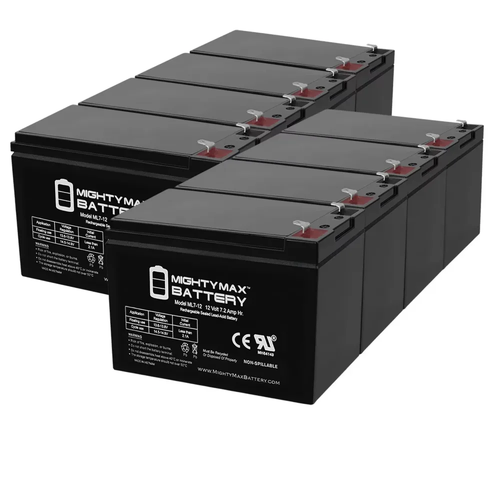 Battery 12v 12 volt 8 pack