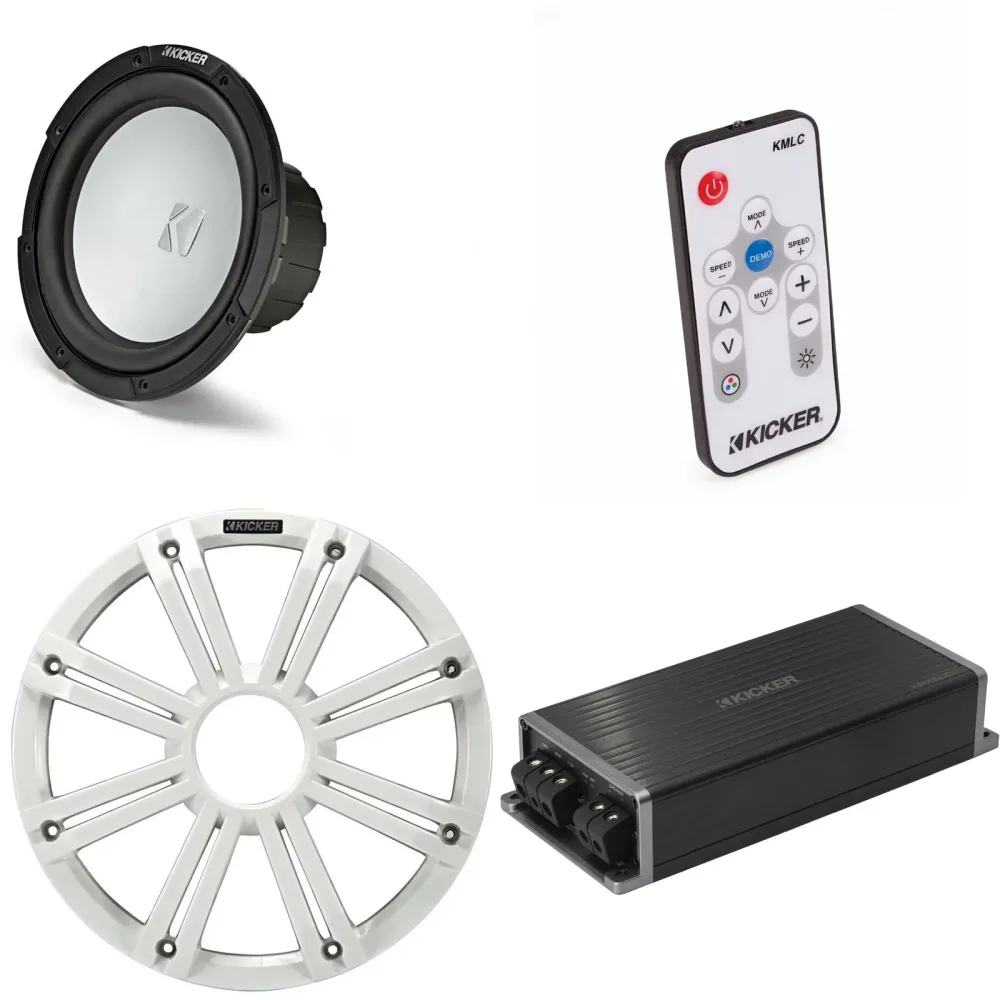 Subwoofer Audio 10" led white