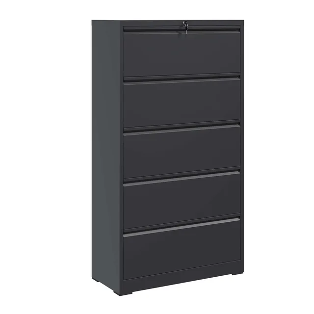 File Cabinet locking black 35.50"