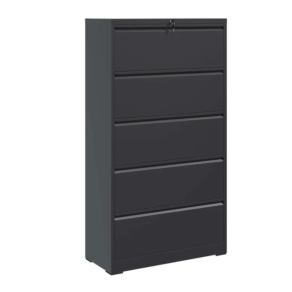 File Cabinet locking black 35.50"