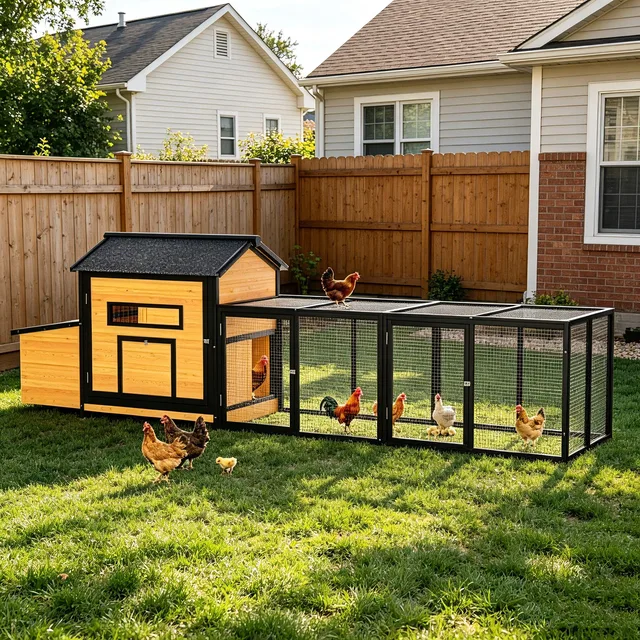 Chicken Coop 114" weatherproof black