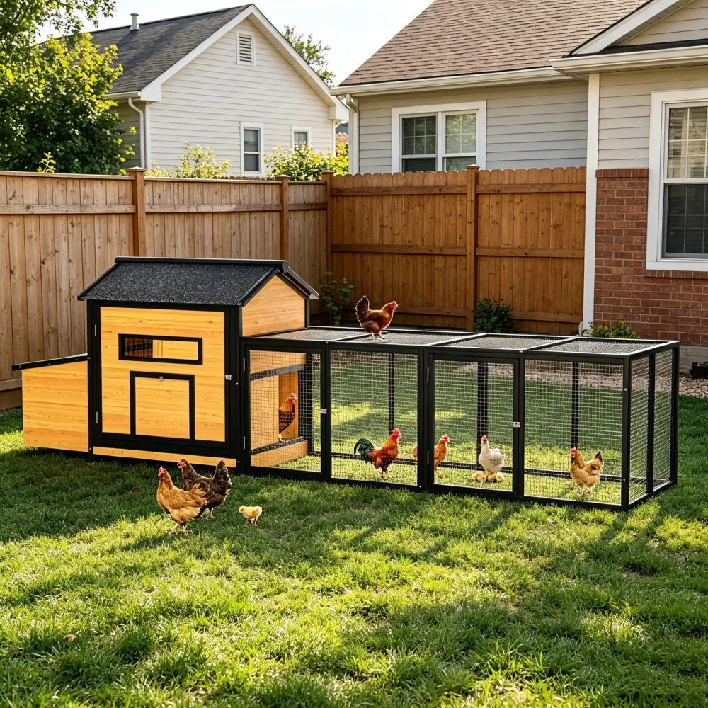 Chicken Coop 114" weatherproof black