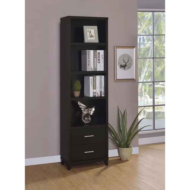 Shelf adjustable brown silver