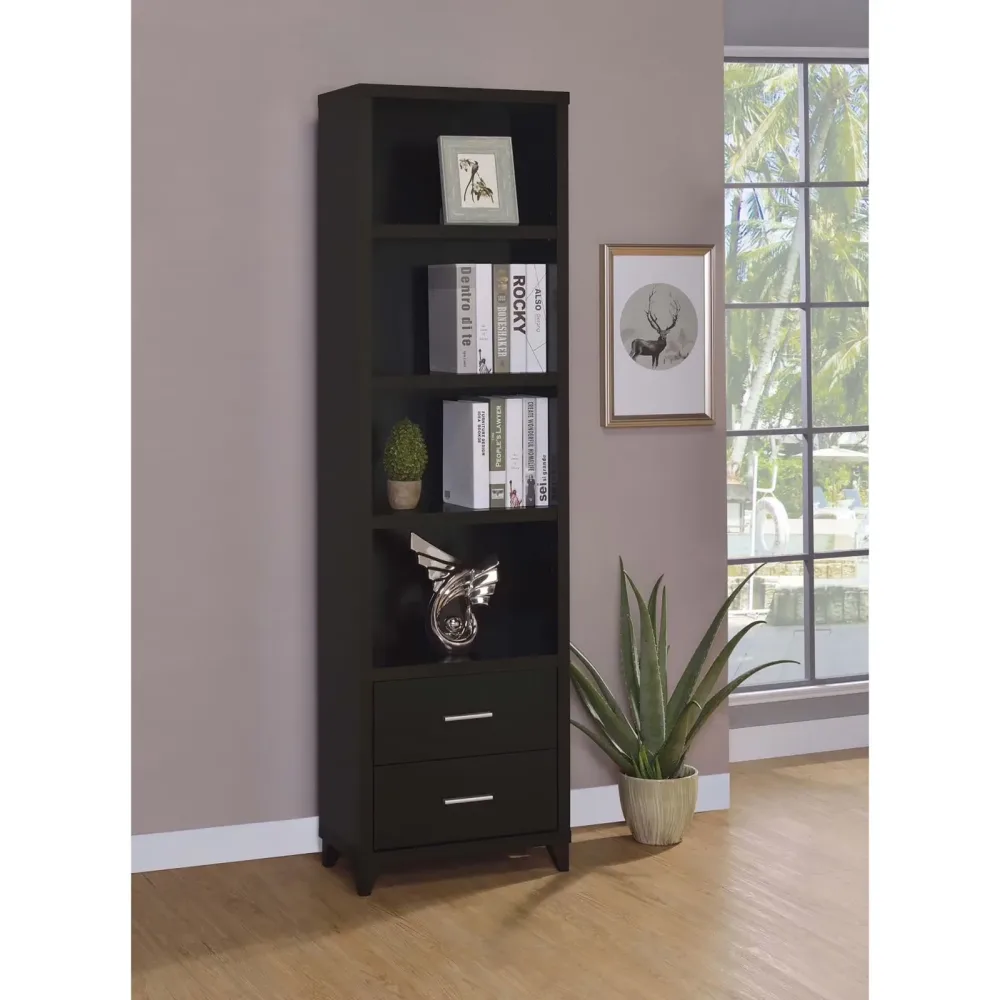Shelf adjustable brown silver