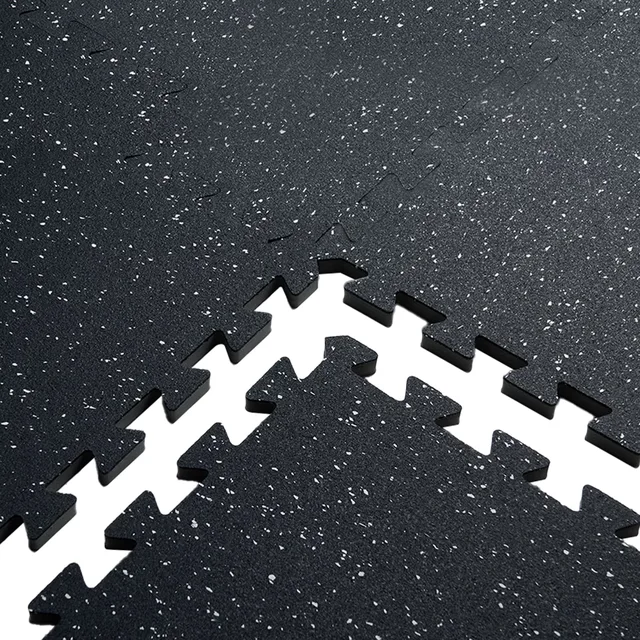 Floor Mats 0.56" black white