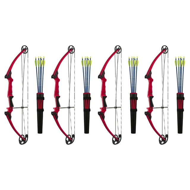 Compound Bow 4 pack red 30"