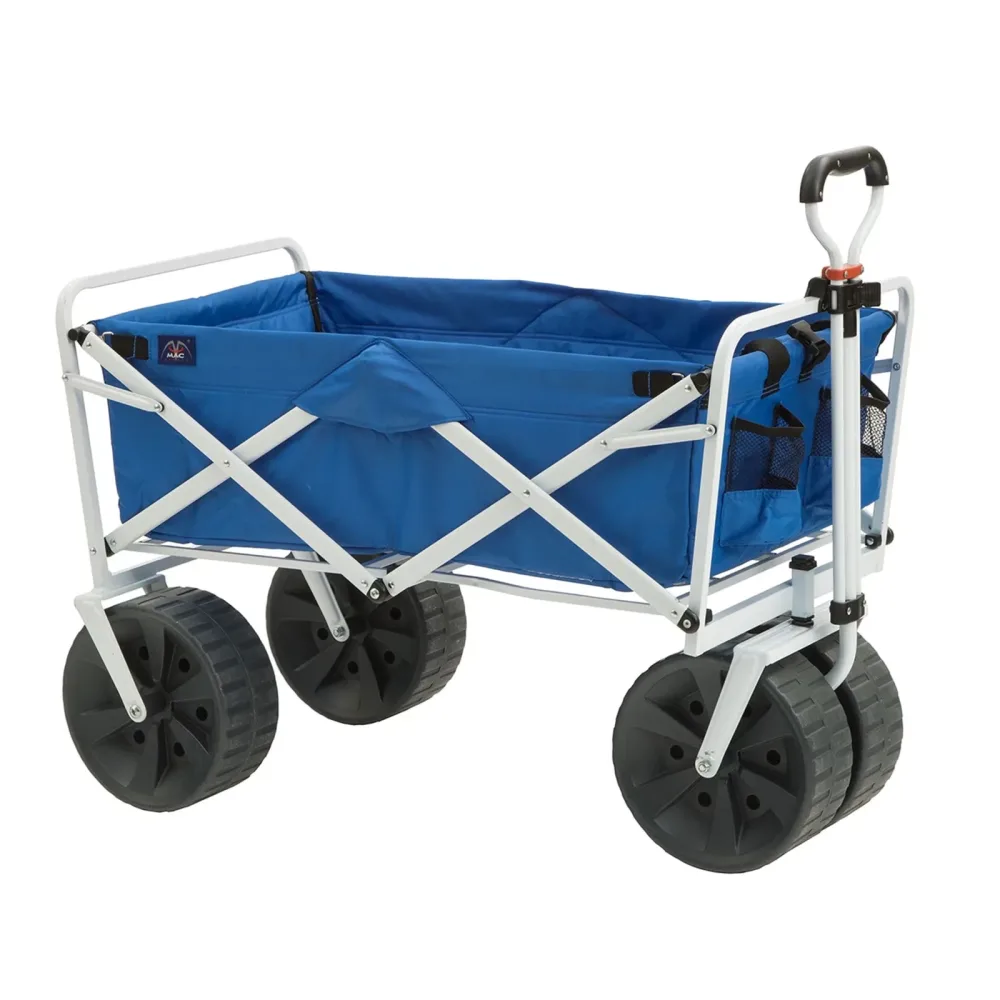 Wagon folding blue 150 pounds