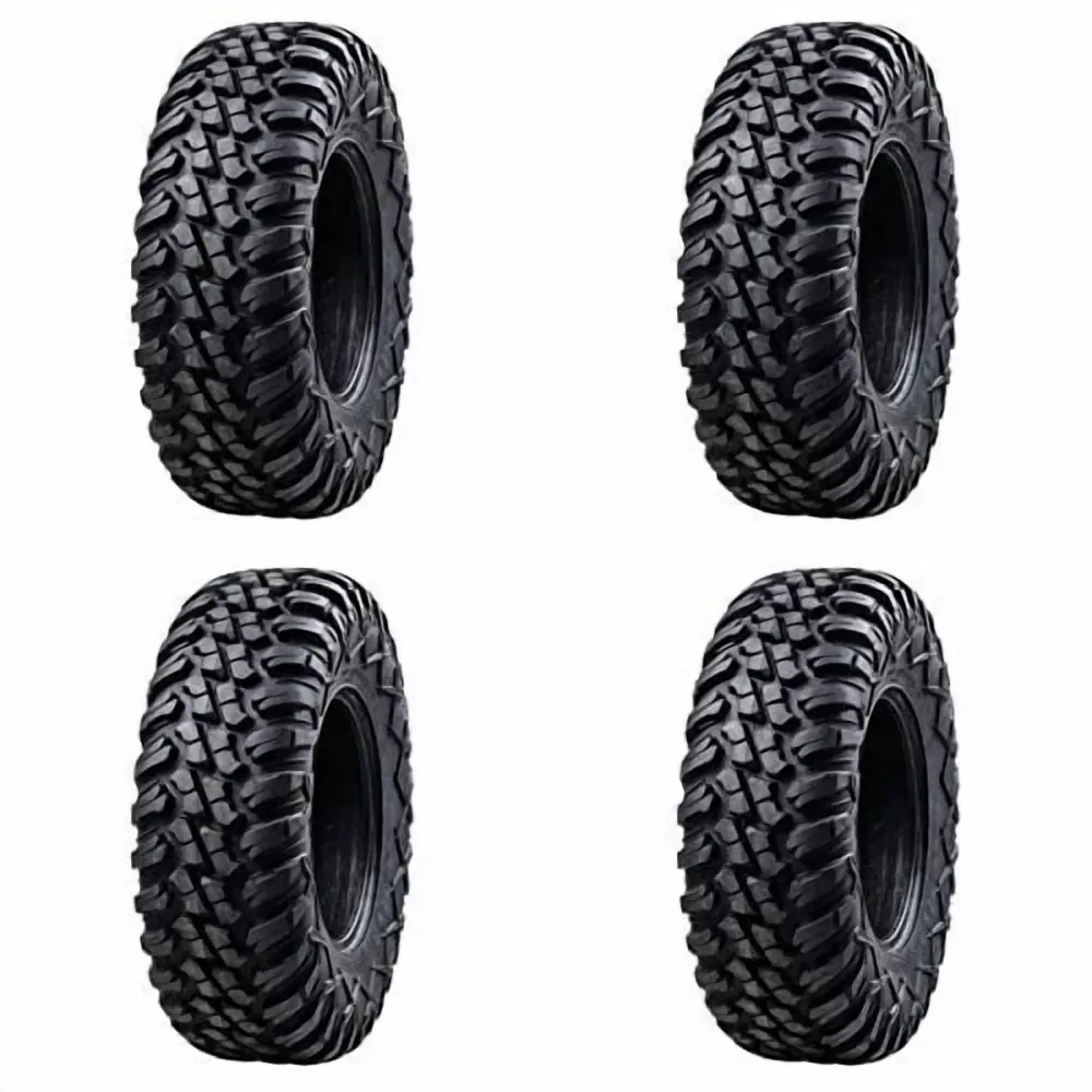 Radial Tire 4 pack 4 inch black
