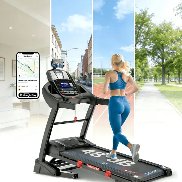 Folding Treadmill 5hp 400 lb