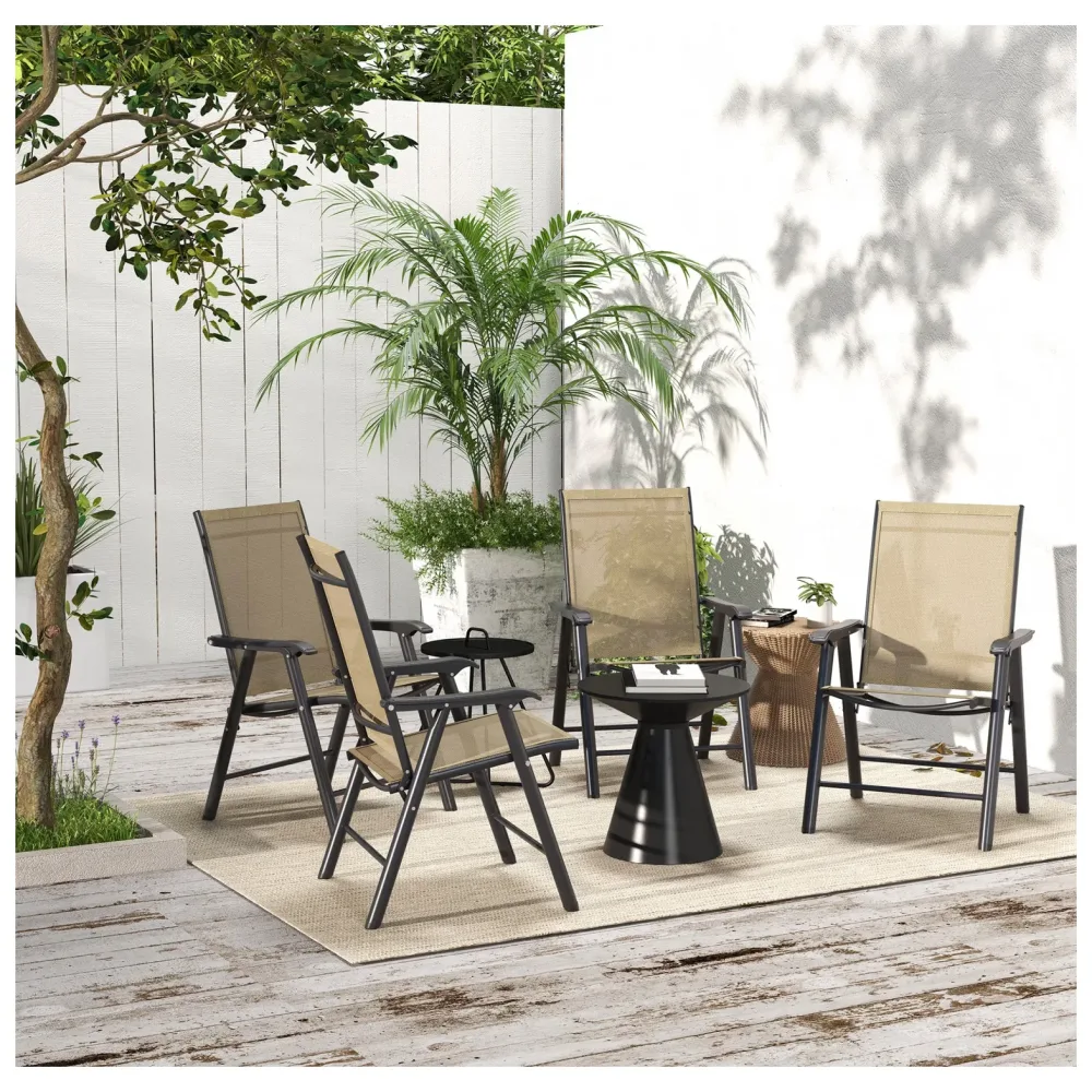 Metal Frame folding portable brown