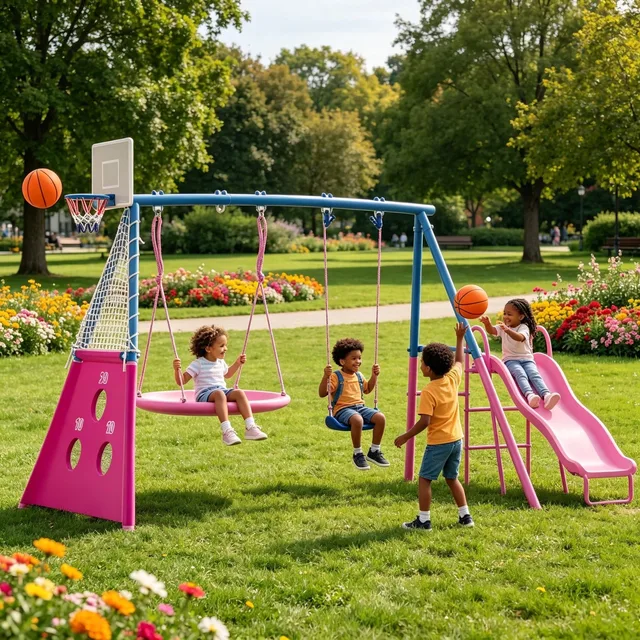 Hoop Soccer blue 650 lbs heavy-duty