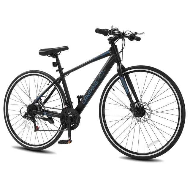 Hybrid Bike black blue 16.9in