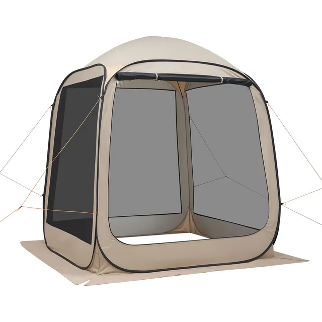 Tent 4-6 people beige 6 feet