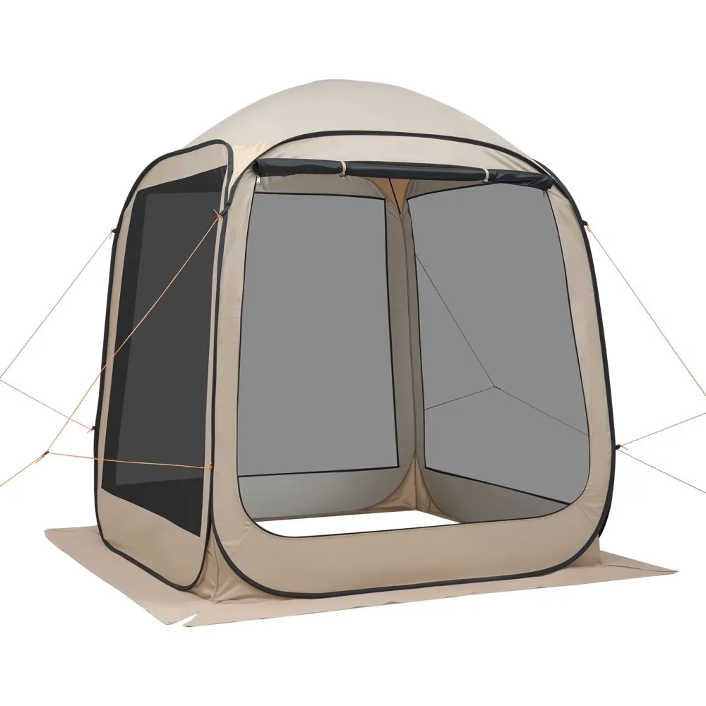 Tent 4-6 people beige 6 feet