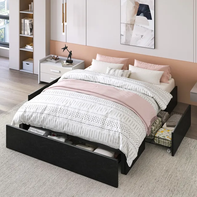 Platform Bed grey black 800 lbs