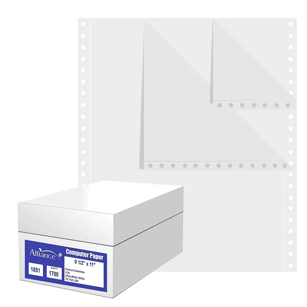 Carbonless Paper 15 lb white 11 inches