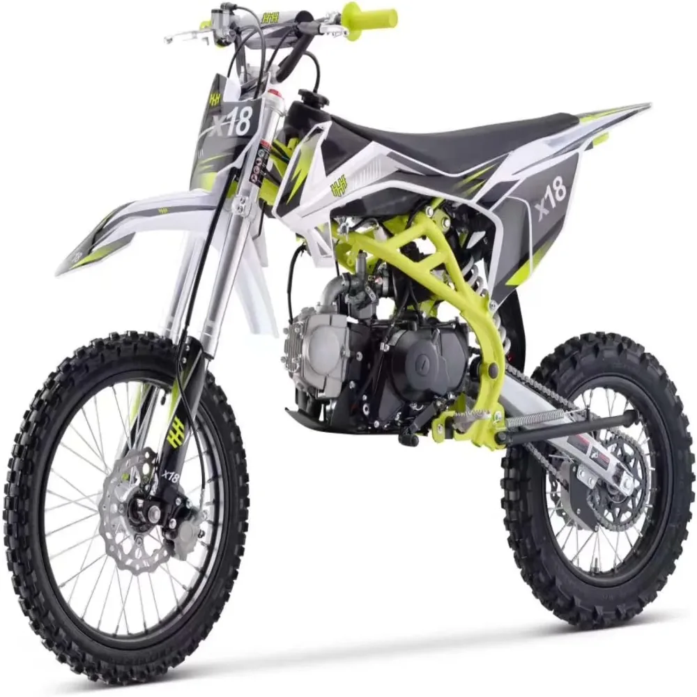 Dirt Bike green 161 lbs 13 inches
