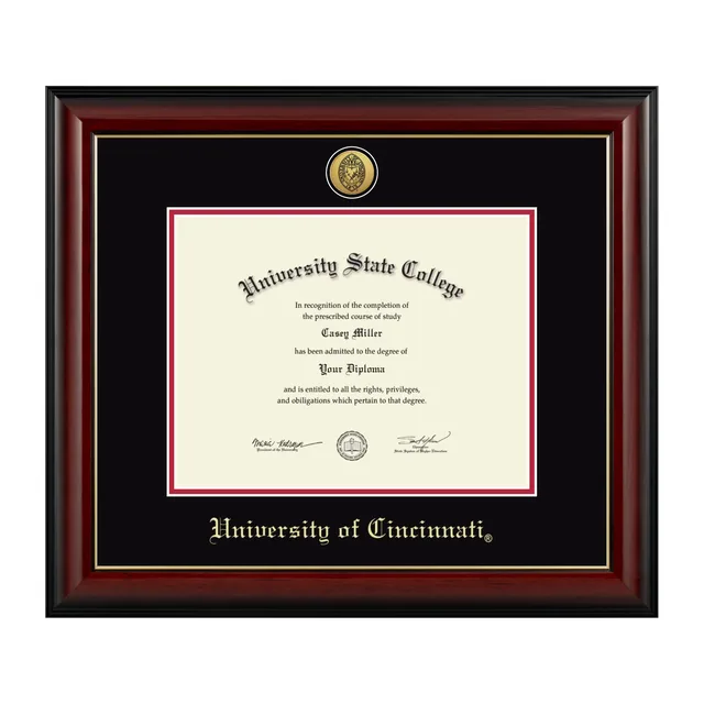 Diploma Frame black red 11w