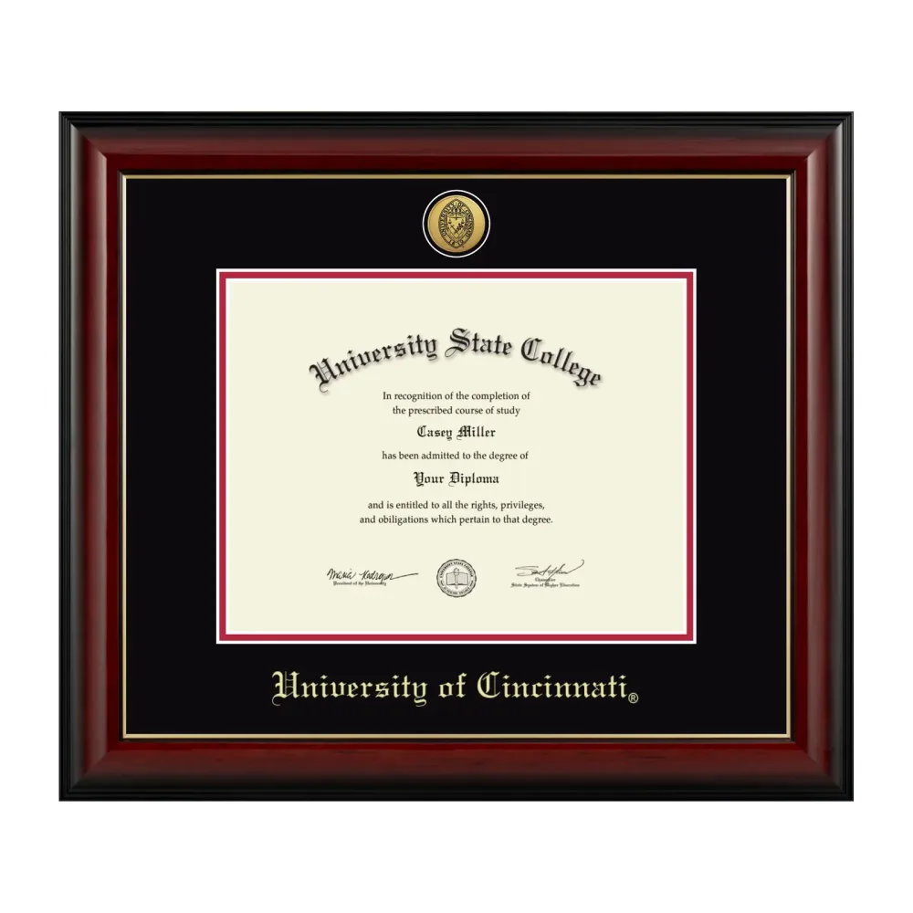 Diploma Frame black red 11w