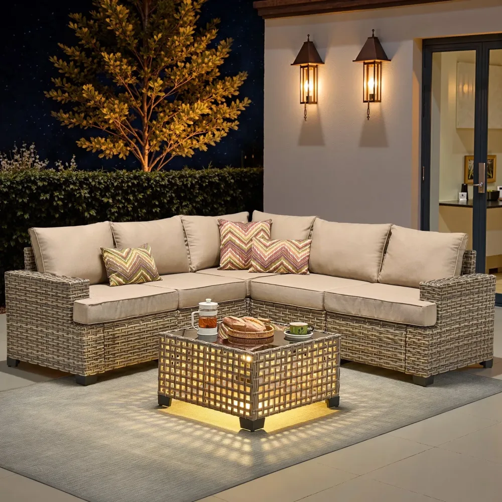 Patio Furniture waterproof blue beige