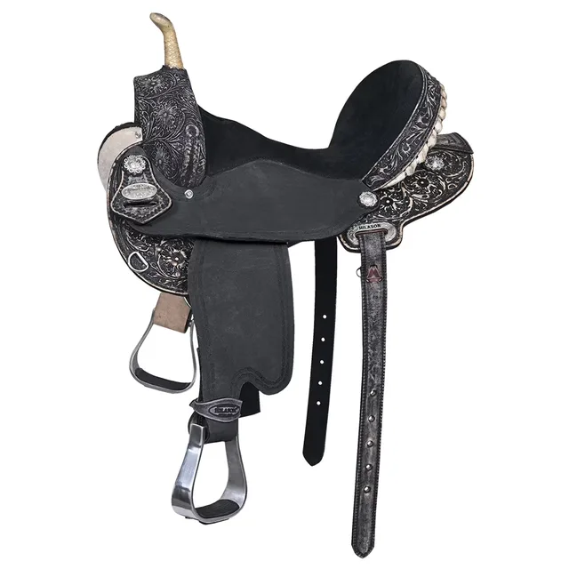 Leather Saddle 16 in 14" black