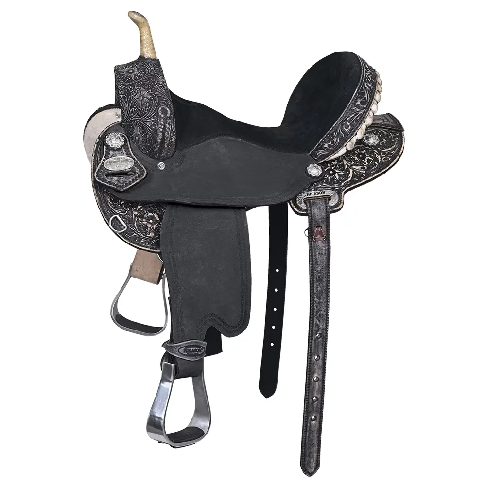 Leather Saddle 16 in 14" black