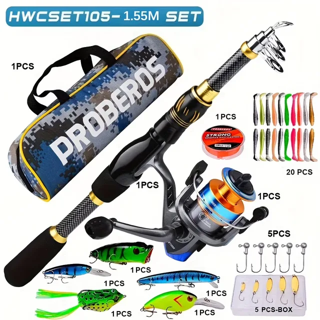 Rod Reel 61.02inch 6.0ft waterproof