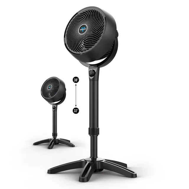 Fan 38 inches adjustable black