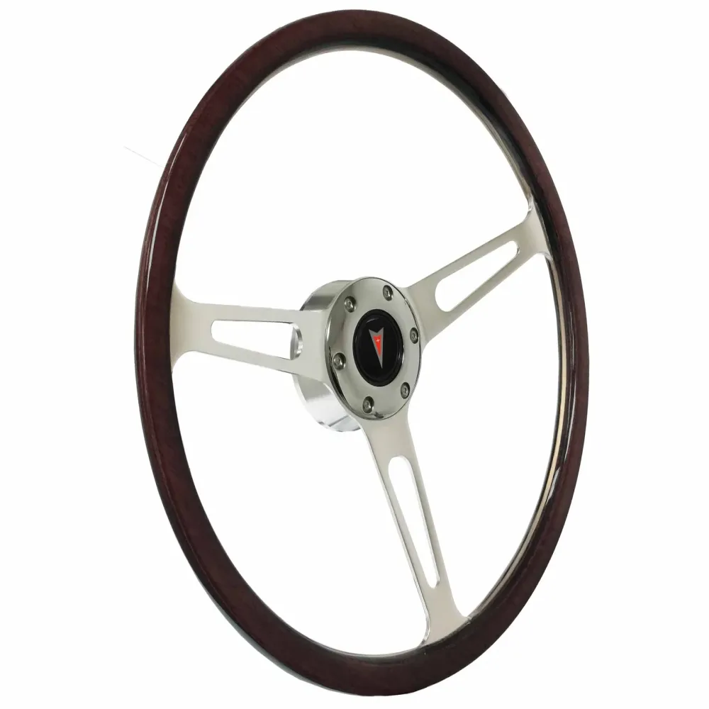 Wood Steering red 15 inch 70mm