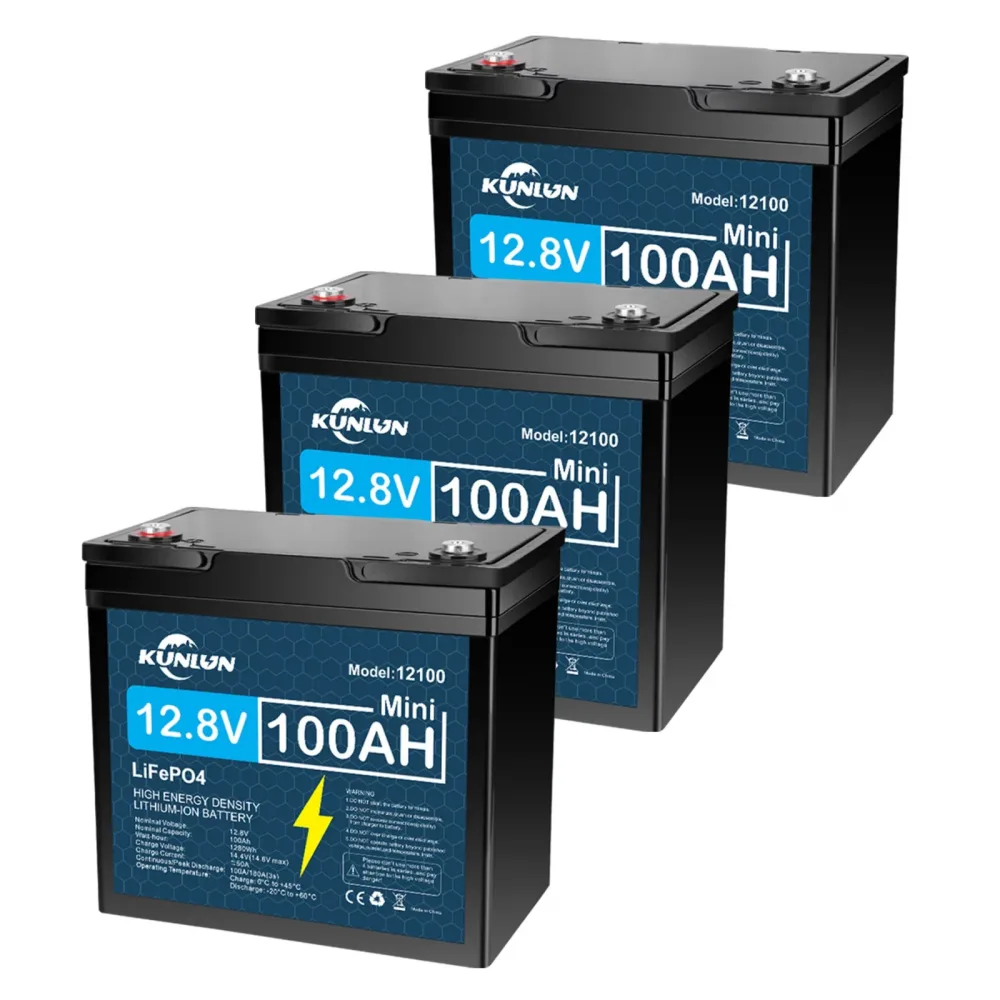 Lithium Battery 3 pack 12v 12.8v