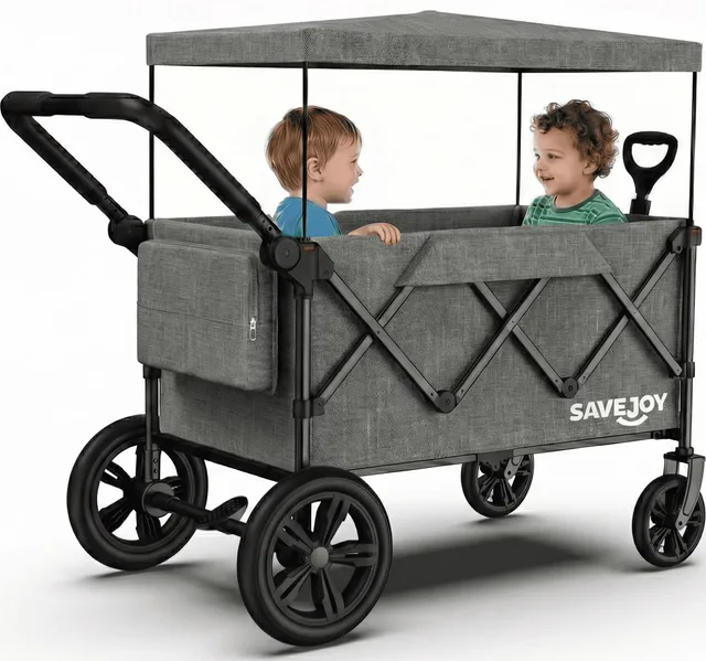 Stroller black gray 220 pounds