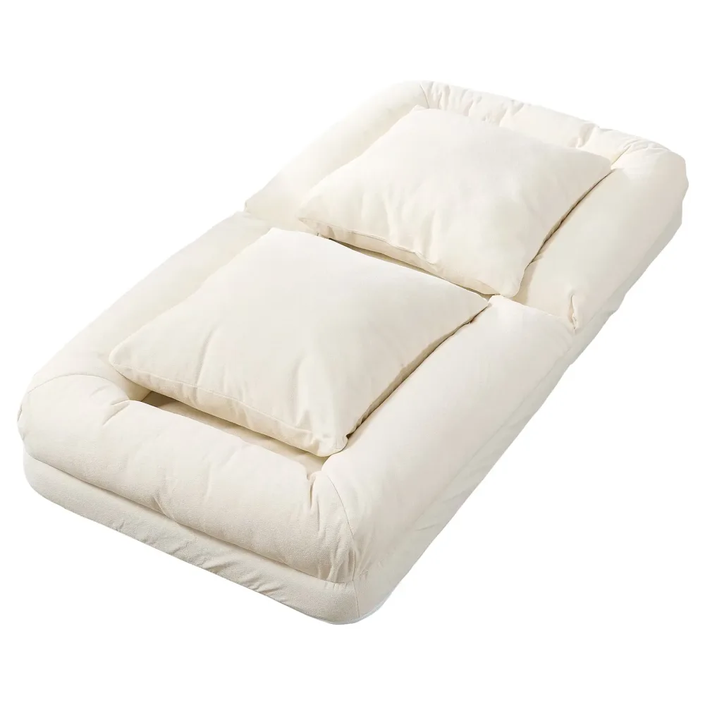 Sofa Bed adjustable beige 350 lbs