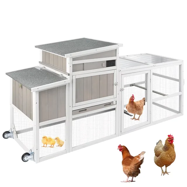 Chicken Coop 2 in 1 in 78.7"
