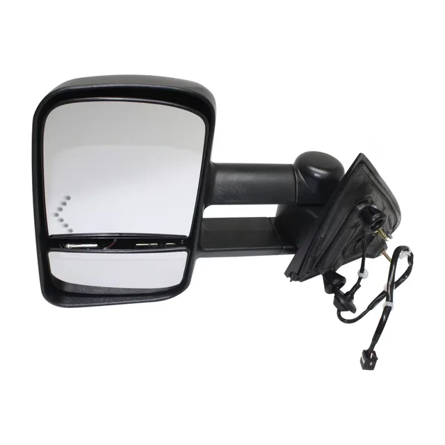 Door Mirror led black folding