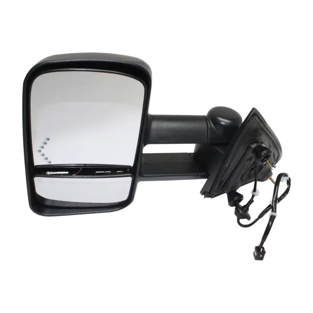 Door Mirror led black folding
