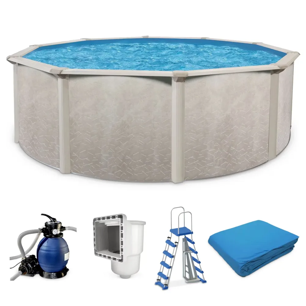 Ground Pool 18' 52" gray
