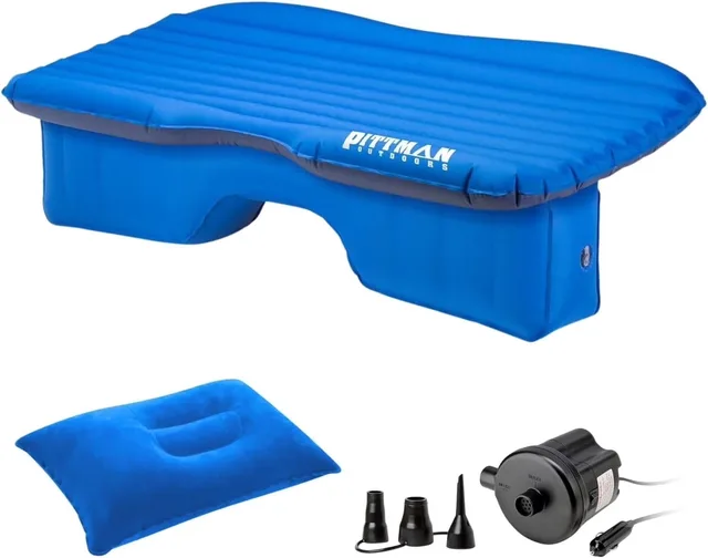 Air Mattress tan blue 300 pounds
