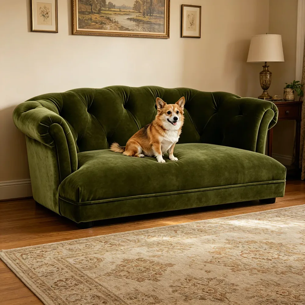 Sofa Bed 36.5" green