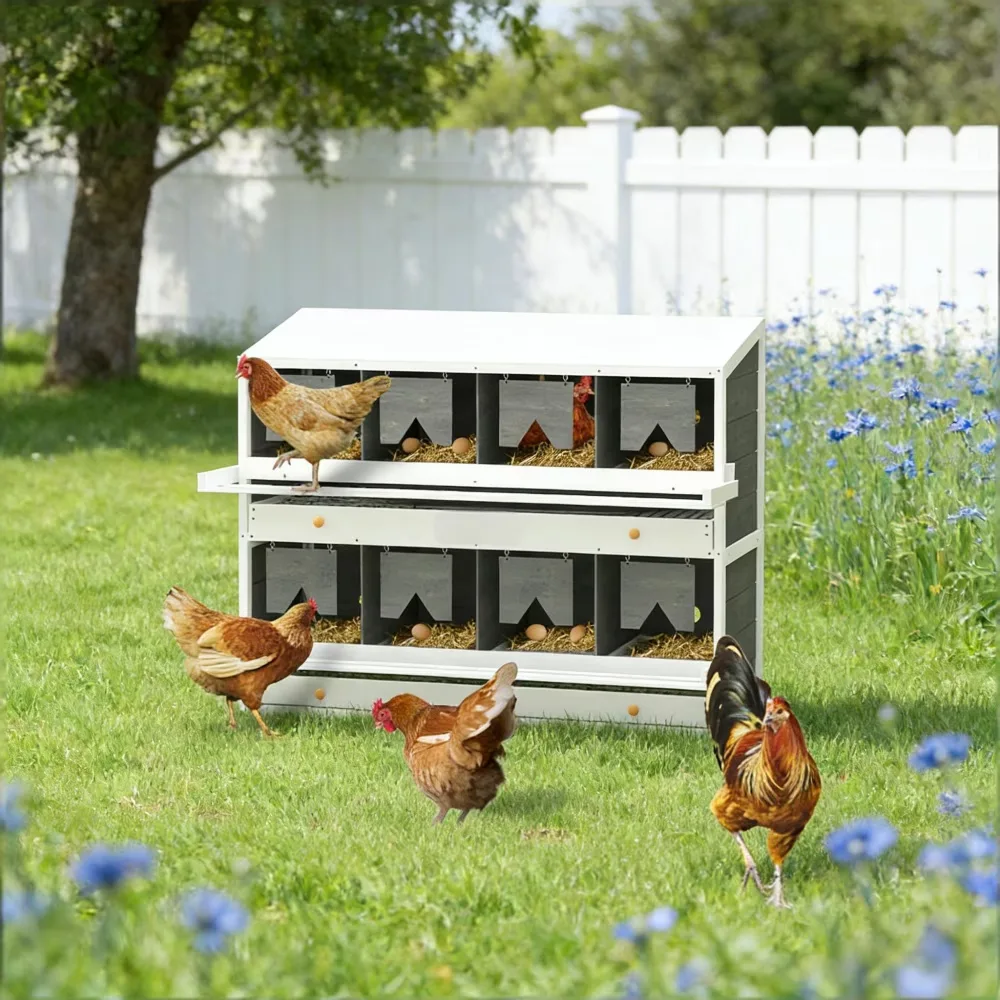 Nesting Box 35.4 inch white gray