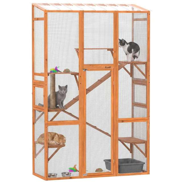 Furniture & Enrichment orange 63.8" 24.2"