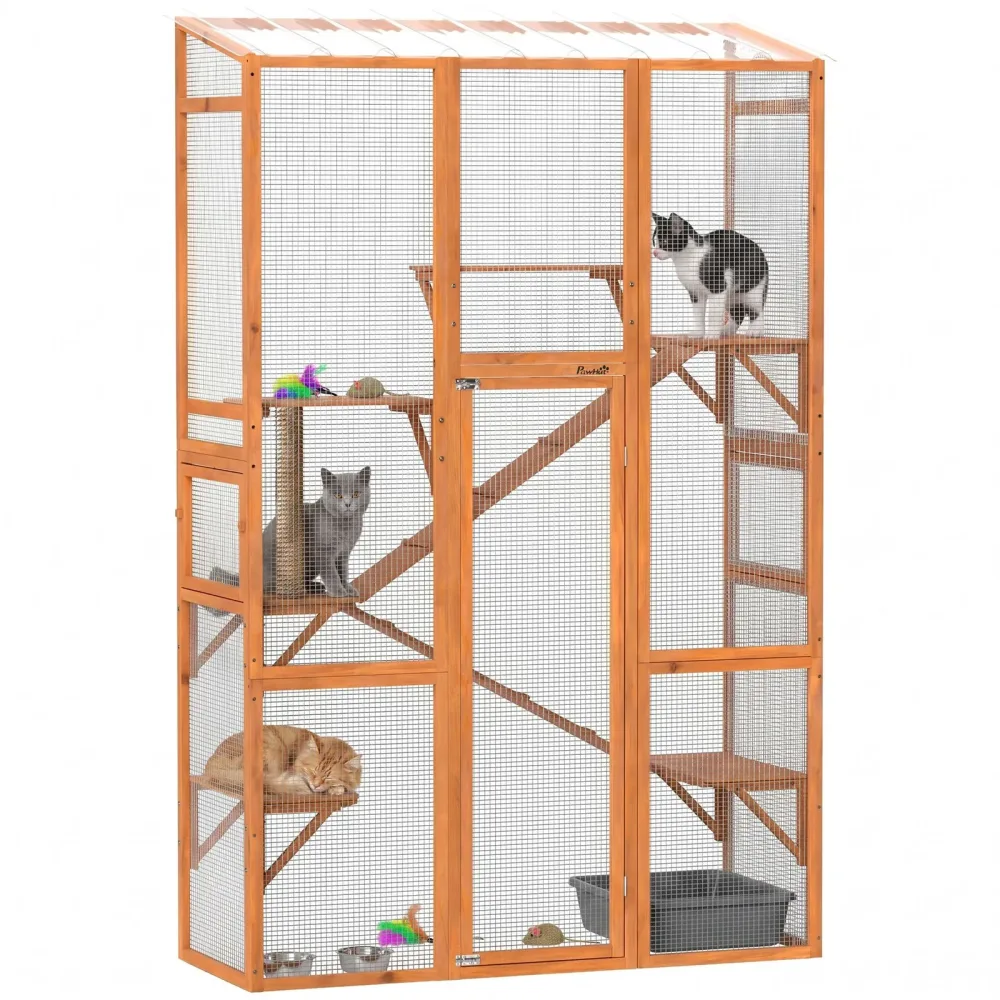 Furniture & Enrichment orange 63.8" 24.2"