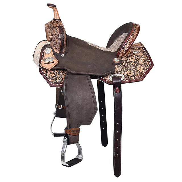 Leather Saddle 15 in 14" brown