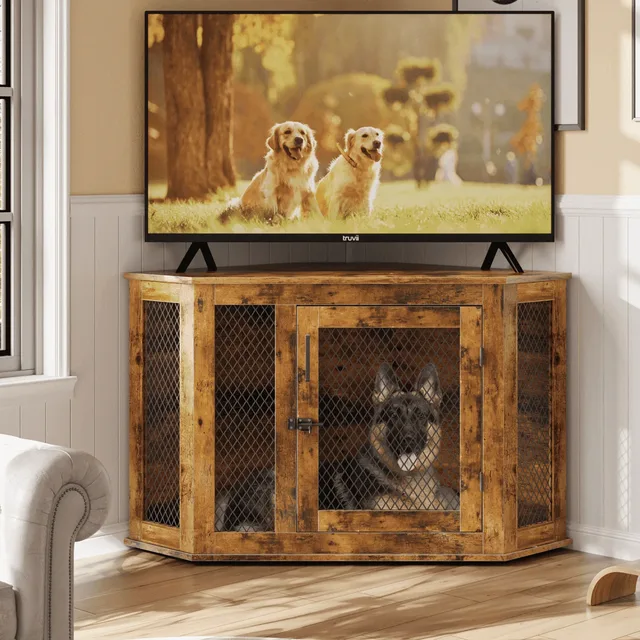 Dog Crate 44" 44 in brown