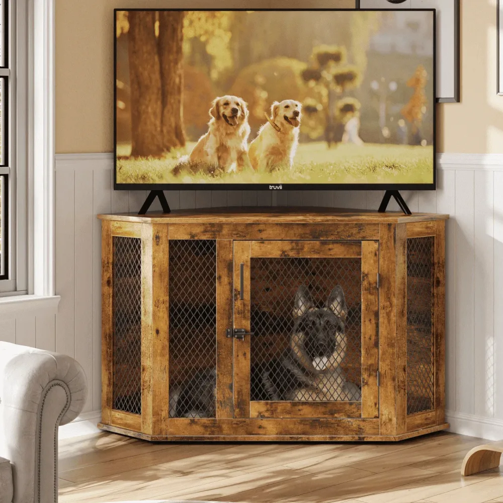 Dog Crate 44" 44 in brown